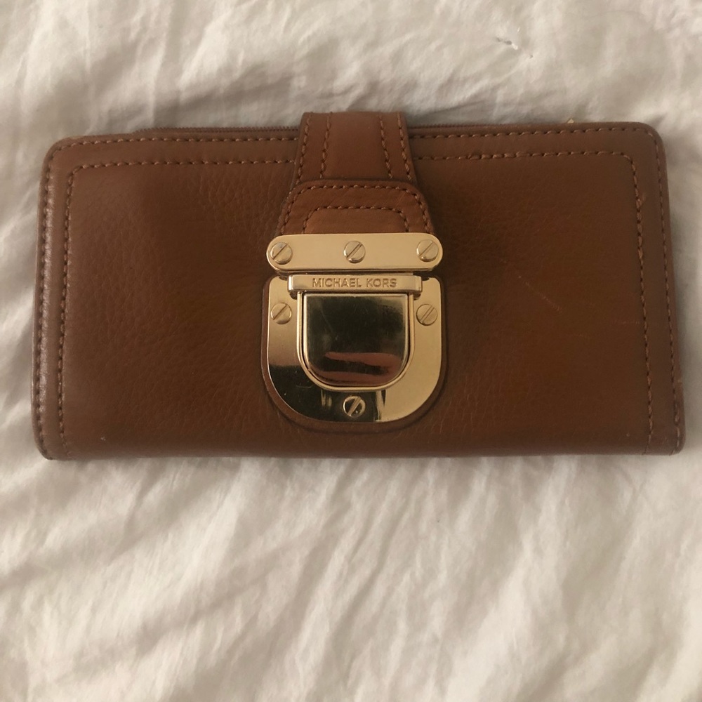 Camel Michael Kors Wallet